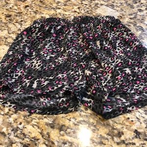 Cheetah Faded Glory Athletic Shorts sz 14 girls